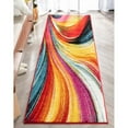 thumbnail image 3 of Well Woven Aurora Multi Geometric Brush Stroke Runner Rug 2'3" x 7'3", 3 of 6