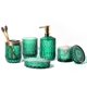 thumbnail image 1 of Juego de accesorios de baño EMPO, 6 piezas, cristal de jade vintage, 1 of 7