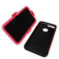thumbnail image 4 of EagleCell Advanced Armor Hard Plastic/Soft TPU Rubber Dual Layer [Shock Absorbing] Hybrid Case Cover w/Stand/Holster For Apple iPhone 7 Plus/8 Plus - Hot Pink/Black, 4 of 4