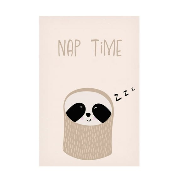 Trademark Fine Art Sarah Manovski Sloth nursery print Canvas Wall Art