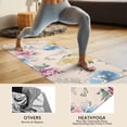 thumbnail image 4 of Pioneer Flower Floral Print Pattern Hot Yoga Mat Towel Non Slip for Hot Yoga - Quick-Drying Yoga Mat Cover with 4 Corner Pockets with Travel Bag - Hot Yoga Towel Non Slip 74"x26", 4 of 6