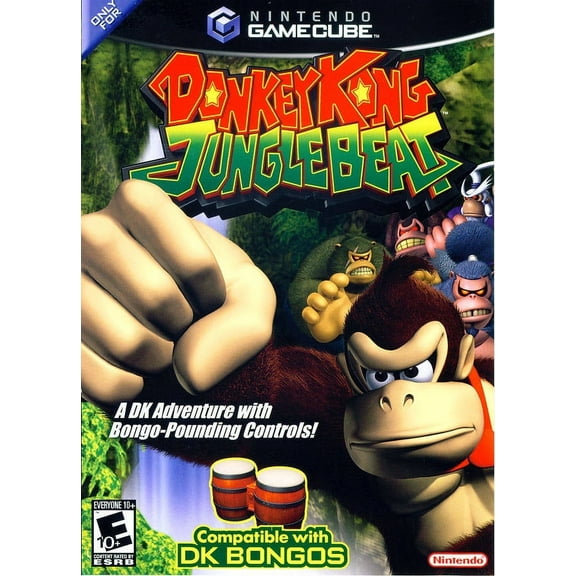 Restored Donkey Kong Jungle Beat | Nintendo GameCube (Refurbished)