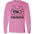 thumbnail image 3 of Inktastic Pawtriotic with French Bulldog  in American Flag Sunglasses Long Sleeve T-Shirt, 3 of 5