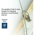 thumbnail image 2 of SURJDE D Ring Picture Hangers with Screws-100 Pack-Bulk D Rings-Pro Quality d-Rings-, 2 of 6