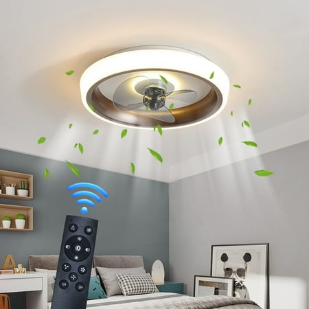 

Kehuoyezai Ceiling Fan Ceiling Fans With Lights Ceiling Fan Light Remote Control Led Lamp Dimmable Bedroom Office Modern