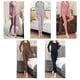 thumbnail image 5 of Minnieouse Ropa interior térmica elástica sin costuras de manga larga, pantalones superiores sólidos transpirables de cuello , ropa de invierno conjuntos de ropa Café, 5 of 6