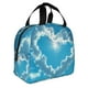thumbnail image 2 of Easygdp Heart Shaped Cloud Bolsa Térmica Premium - Tela Oxford Impermeable, Gran Capacidad, Bolsillo Frontal, Unisex para Trabajo, Escuela, Actividades al Aire Libre y Picnics, 2 of 8