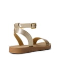 thumbnail image 4 of Sandalia DREAM PAIRS ELENA-5 para Mujer Dorada con Tira al Tobillo y Suela Plana 9, 4 of 8