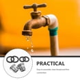 thumbnail image 2 of 2pcs Quick Connect Faucet Adapter Kitchen Sink Hose Attachments Copper Hose Adapter Sink Faucet Adapter Garden Hose Adapter, 2 of 9