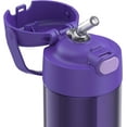 thumbnail image 2 of Thermos Kids Bouteille d'eau isotherme sous vide avec paille rabattable, 355 ml, Violette, 2 of 6