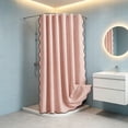 thumbnail image 6 of Eolstice Shower Curtain, 70.86x70.86 Inch Waterproof Cloth Curtain, Large Area Easy Clean Shade, Soft Foldable Hanging for Bathroom, Hotel and Home Decor,Pink, 6 of 6