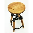 thumbnail image 2 of Wyland Rustic Contemporary Wood/Steel Barstool, 2 of 2