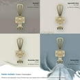 thumbnail image 6 of Amerock Vinland Transitional Double Prong Golden Champagne Wall Hook, 6 of 9