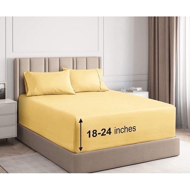 Extra Deep Pocket Sheets 4 Piece Sheet Set Cal King Size Sheets