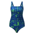 thumbnail image 4 of Eashery One Piece Swimsuit Women Print Swimsuit Women One Piece Women Swimsuit Blue XL, 4 of 5