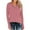 Nude Pink, variant on gakvbuo Fall Plus Size Shirts For Women Long Sleeve Henley Tops Pullover With Buttons Down Bloues Casual Loose Fit Pullover V-Neck Tunics Tops Sweatshirts