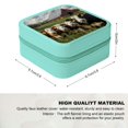 thumbnail image 2 of Creowell Cows Barn Field Travel Jewelry Box for Necklaces Rings Earrings Green, 2 of 5