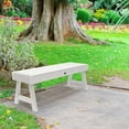thumbnail image 4 of highwood  Weatherly 4-foot Eco-friendly Synthetic Wood Picnic Bench Eucalyptus, 4 of 5