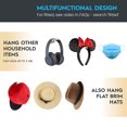 thumbnail image 4 of Perchero para almacenamiento de sombreros (paquete de 10), organizador de sombreros multiusos, ganchos adhesivos fuertes para sombreros de pared, organizador para gorras de béisbol, 4 of 5