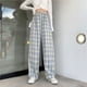 thumbnail image 1 of Pantalones a cuadros de cintura alta, pantalones a cuadros para mujer, pantalones a cuadros holgados, pantalones a cuadros casuales para mujer, optimizados para la excelencia, 1 of 1