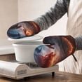 thumbnail image 3 of Gaeub Fire Sky Dragon Print Oven Mitts and Potholders BBQ Gloves,Oven Mitts with Silicone, Non-Slip Cooking Gloves for Cooking Baking Grilling (2 Count), 3 of 6
