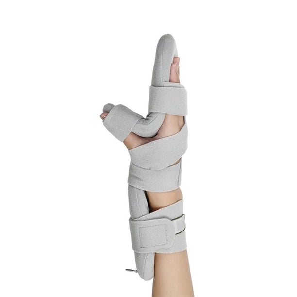 Férula de Mano, Ortopedia Funcional para Dedos, Inmovilizr Nocturno de Muñeca y Pulgar para Ayudar A Que Las Manos Se Recuperen de Un Accidente Cerebrovascular, Hemiplejía, Atrofia Musc(Right)