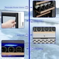 thumbnail image 4 of NEILA 28 Bottle One-Zone Wine Fridge Compressor Wine Cooler Refrigerator, Built-in Glass Free Standing Fridge with 34-65℉ Digital Temperature Control, Safety Lock, Glass Door for Champagne, Wine, 4 of 7
