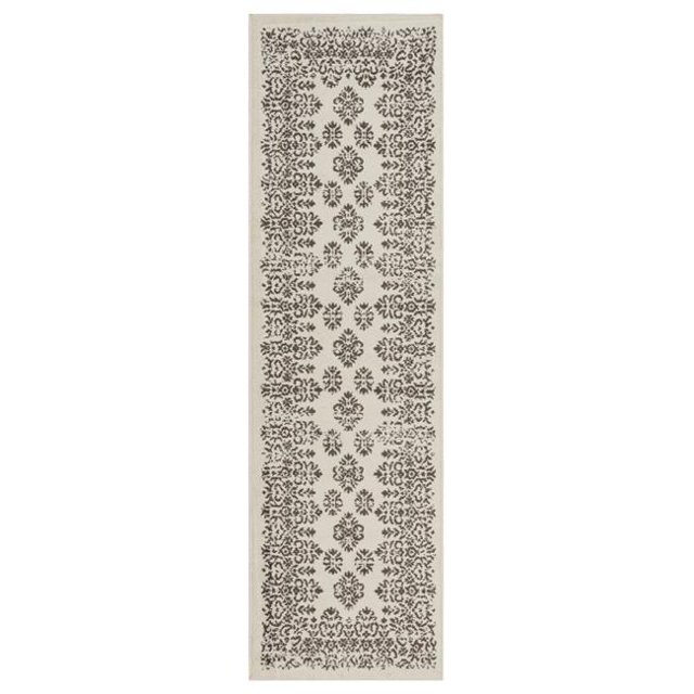 LR Home INFIN81332GAM2175 Infinity Modern Damask Runner Indoor Area Rug