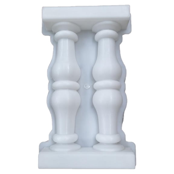 Plastic Mold for Making Double Vase Balcony Art Fence Roman Column Mould Home Garden Decoration Plaster Concrete Mould