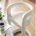 thumbnail image 4 of Modway Winslow 27"H Performance Velvet Barrel Back Counter Stool in Alabaster, 4 of 9