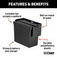 thumbnail image 2 of CURT Breakaway Battery Case Organizer with Lockable Metal Bracket Black, 2 of 4