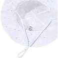 thumbnail image 5 of Baby Girl Sun Hat with UPF 50+ Outdoor Adjustable Beach Hat with Wide Brim Bucket Hats, 5 of 5