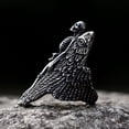 thumbnail image 4 of ZMY Home Stainless Steel Skeleton with Angelic Wings Ring Gothic Style Statement Jewelry for Men and Women (11), 4 of 7