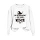 thumbnail image 2 of Heisall Womens Hoodies Halloween Print Long Sleeve Loose Casual Crew Neck Sweatshirts 2025 New Arrival Fashion Style, 2 of 3