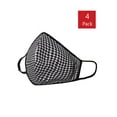 thumbnail image 1 of A2Y Women's Fashion Reusable Washable Face 3D Mask 4 Pack Grey Houndstooth ONESIZE, 1 of 1