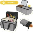 thumbnail image 2 of 6 Set Large Dog Travel Bag with Food Containers, Bowls & Pouch for Pet Supplies, 2 of 7