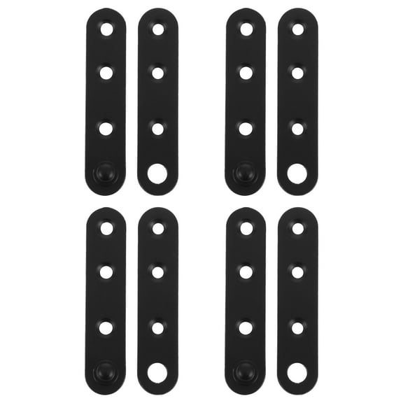 Masteelf 4PCS Flat Mending Plate for Wood Stainless Steel Straight Brackets Flat Repair Fixing Wood Brace Joining Plates Connector with Fixing Screws