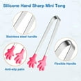 thumbnail image 3 of Qianli Mini Silicone Tongs, 6PCS Kitchen Tongs, Kitchen Gadgets, 3 of 5