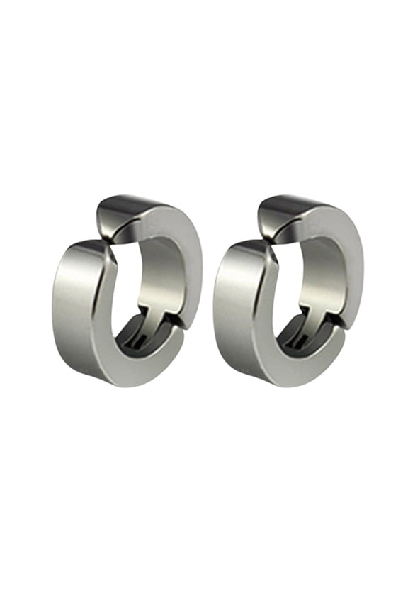 Men Women Steel Round Small Non Piercing Ear Clip Ear Cuff Clip Jewelry
