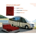 thumbnail image 2 of CCNY RV Bunk Sheet Set 42X80" Truck Sleeper 1000 TC Egyptian Cotton Camper 4Pcs Sheets & Pillowcase 12" Deep pocket Burgundy, 2 of 8