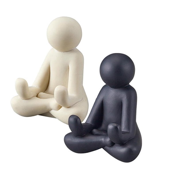 Teléfono Figuras De Meditación De Resina Soporte Para Teléfono Móvil Para Decoración De Escritorio seitruly HA044454-01