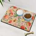 thumbnail image 2 of Peach Print Dog Feeding Mat - Waterproof Non-Slip Pet Food Mat with Kawaii Fruit Design, Multi-Layer Absorbent & Eco-Friendly, Large Size for Messy Eaters, Pink Aesthetic Modern Style, 2 of 4