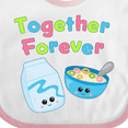 thumbnail image 4 of Inktastic Together Forever- Milk and Cereal Boys or Girls Baby Bib, 4 of 4