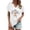 White, variant on Trendfront Womens Tree Of Life Tops Graphic Print V-Neck Casual Short Sleeve Loose Fit Tee Trendy Fashion T-Shirts Pullover Daily Wear
