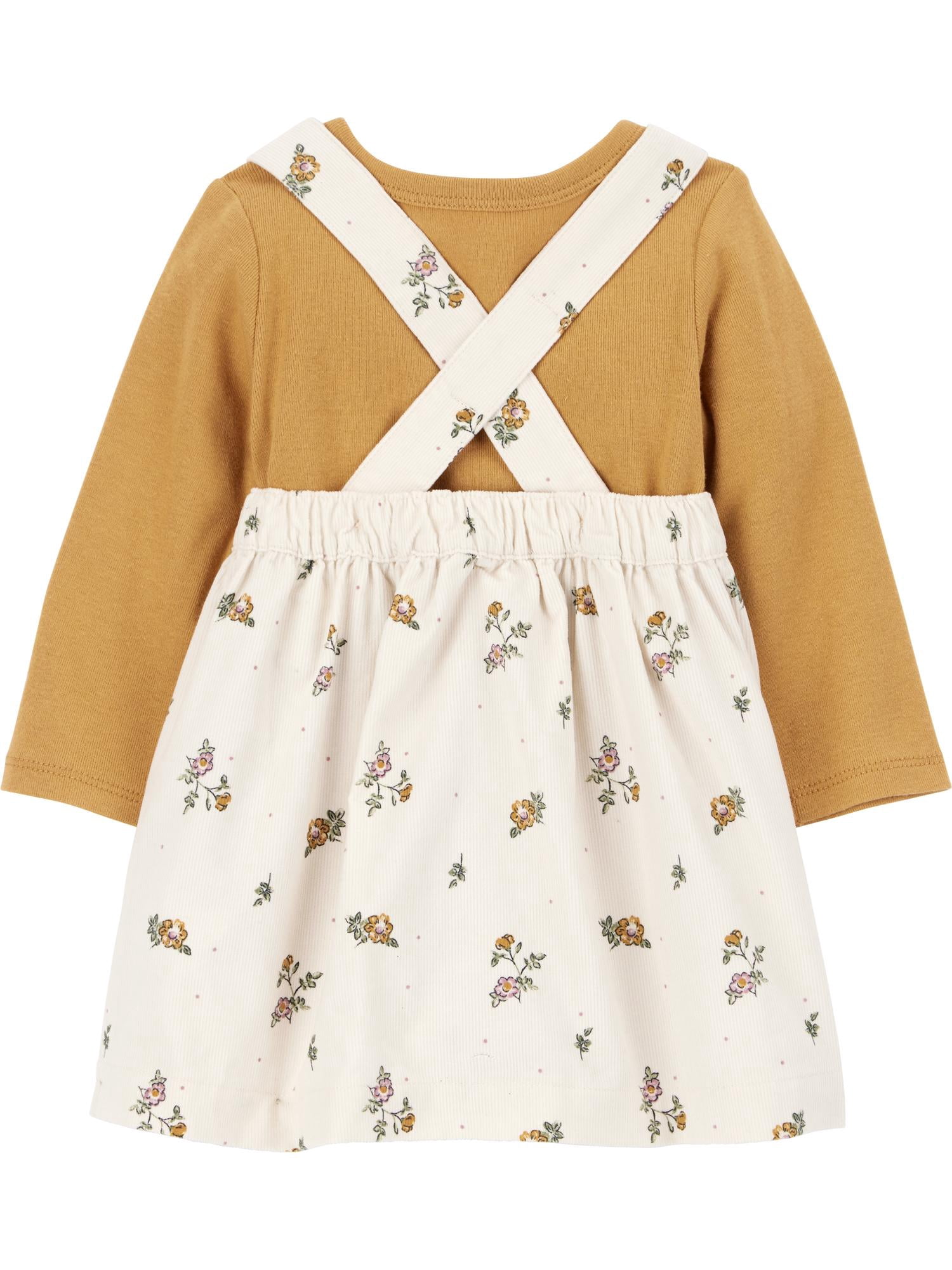 Carter's Child of Mine Baby and Toddler Girl Dress Set, 3-Piece, Sizes 0/3-24 Months