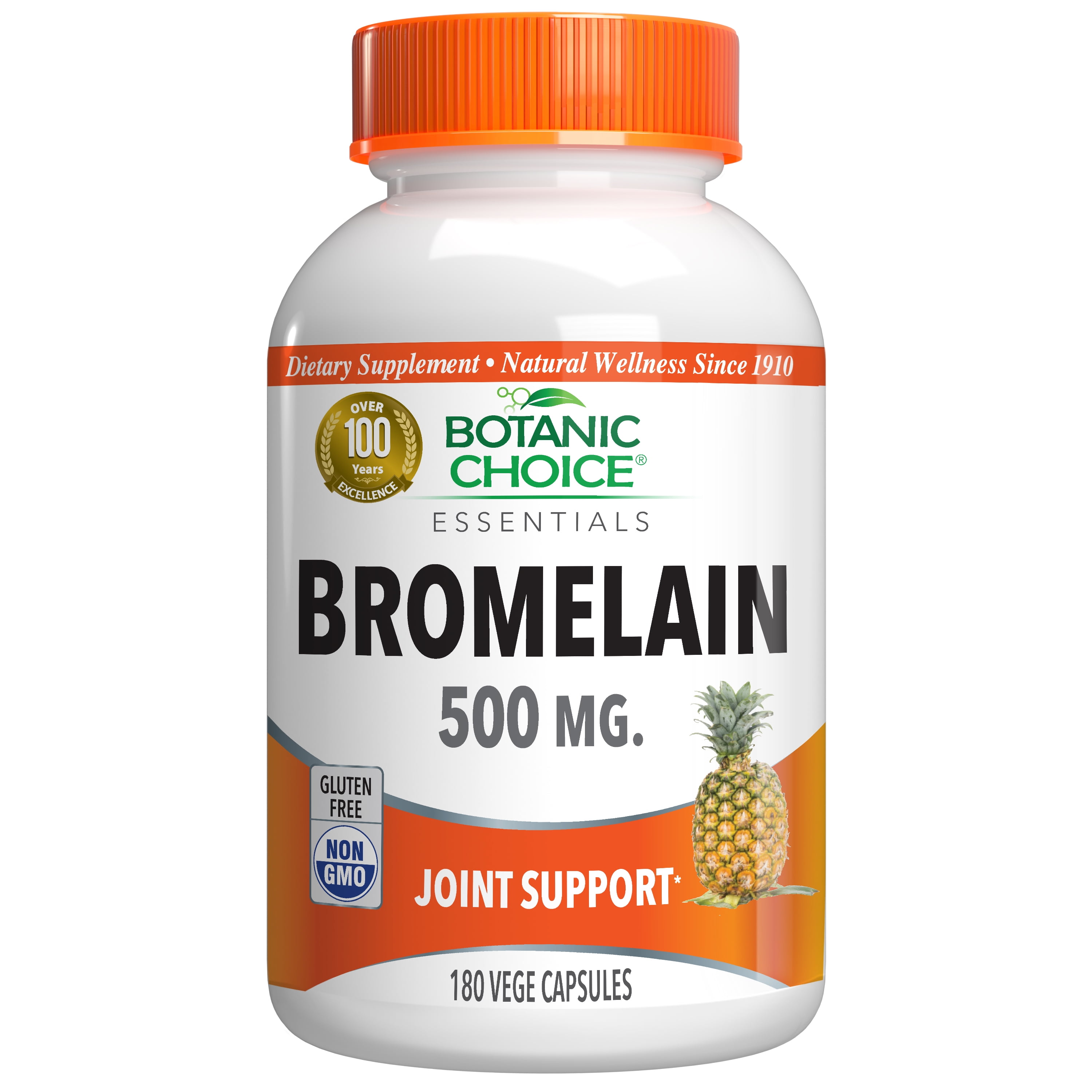 Botanic Choice Bromelain Joint Herbal Supplement, 180 capsules