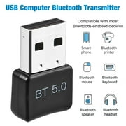 USB Bluetooth 5.0 Adapter Wireless Bluetooth Transmitter Receiver Desktop Computer Bluetooth Dongle for Windows 10/8.1/8/7 Bluetooth Speaker Headset Keyboard Mouse