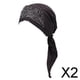 thumbnail image 1 of 2 Piezas Sombrero de Quimioterapia Salvador Beanie Turbante, 1 of 9