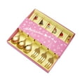 thumbnail image 3 of Fiocias Christmas Spoons Forks Set Multipurpose with Gift Box Reusable Xmas Cutlery Kits gold, 3 of 9