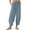 Light Blue, variant on EDFBUYKRS Female Women Pants Casual Womens Pants Jeans Womens Baggy Wide Leg Pants Casual Drawstring Elastic Waisted Palazzo Harem Trousers with Pockets M